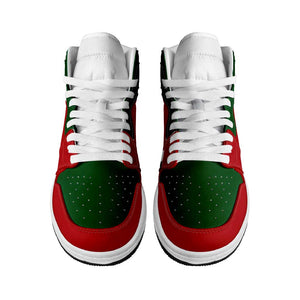 Morocco High Sneakers AJ1 Classic National Flag Style - African Pride