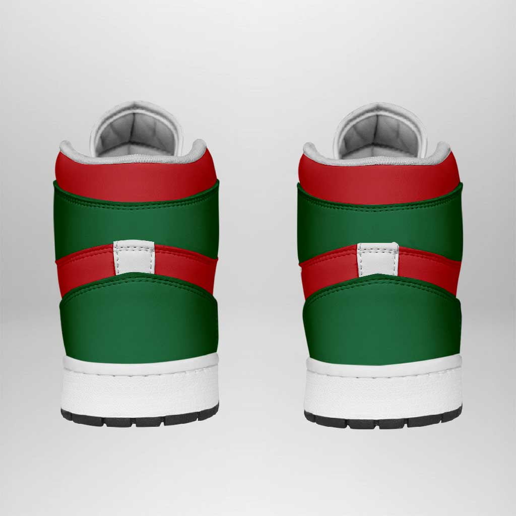 Morocco High Sneakers AJ1 Classic National Flag Style - African Pride