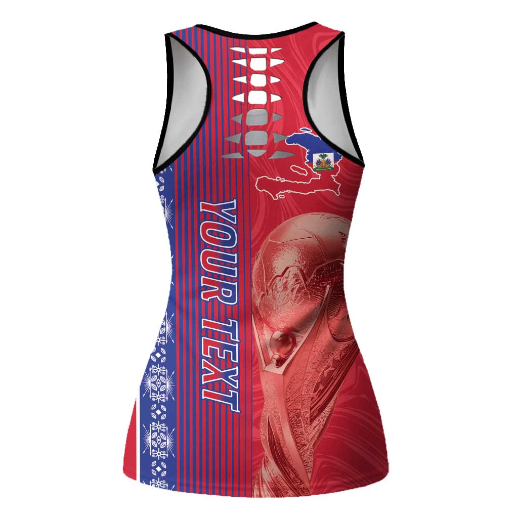 Personalized Afro-Haiti Football Hollow Tank Top 2026 Grenadye Alaso Red Version - African Pride