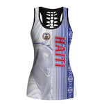 Personalized Afro-Haiti Football Hollow Tank Top 2026 Grenadye Alaso White Version - African Pride