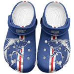 Personalized Cape Verde Football Clogs Shoes Go Champions Tubaroes Azuis - African Pride
