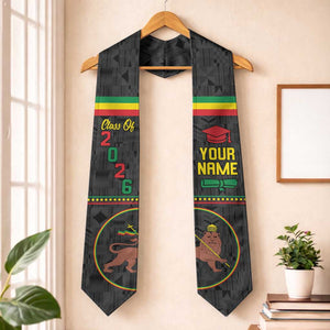 Personalized Ethiopia 1897-1974 Graduation Stole With Coat Of Arms