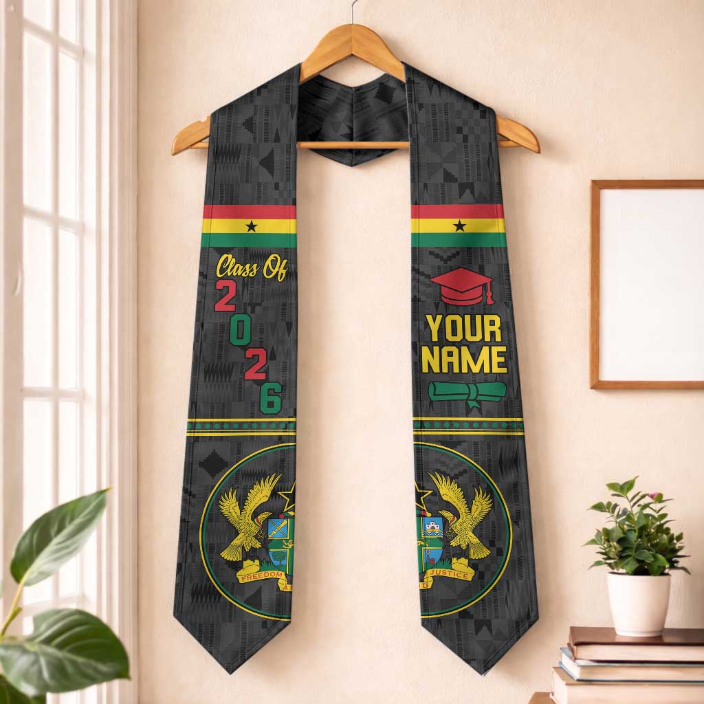 Personalized Ghana Graduation Stole With Coat Of Arms