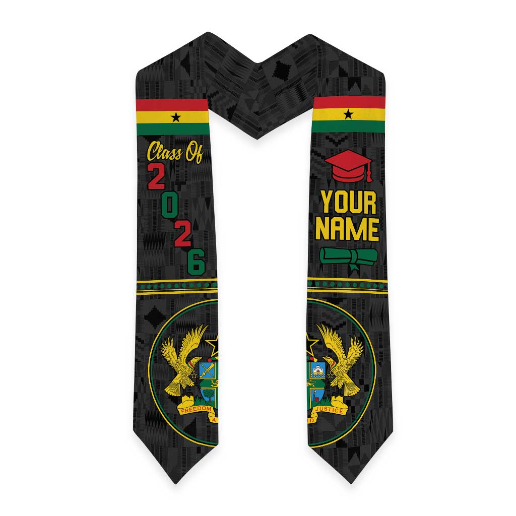 Personalized Ghana Graduation Stole With Coat Of Arms