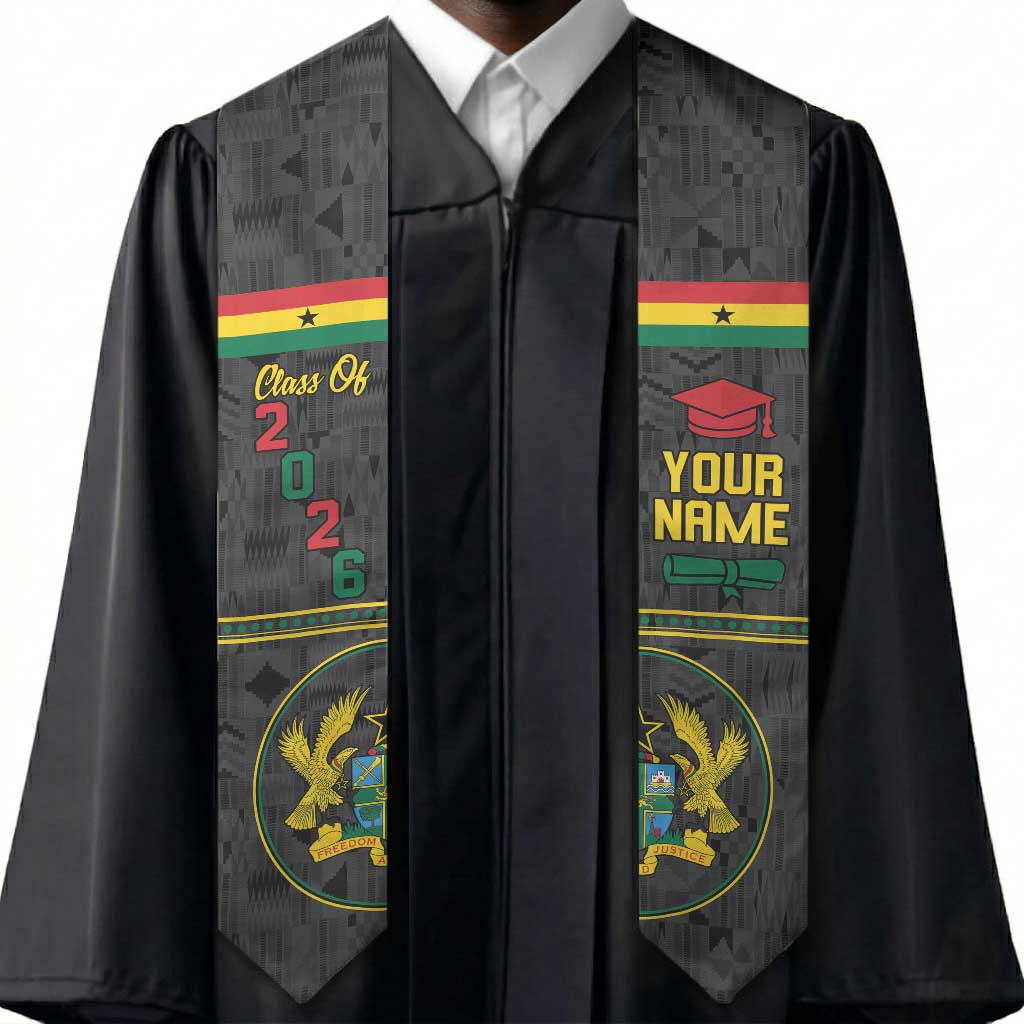 Personalized Ghana Graduation Stole With Coat Of Arms