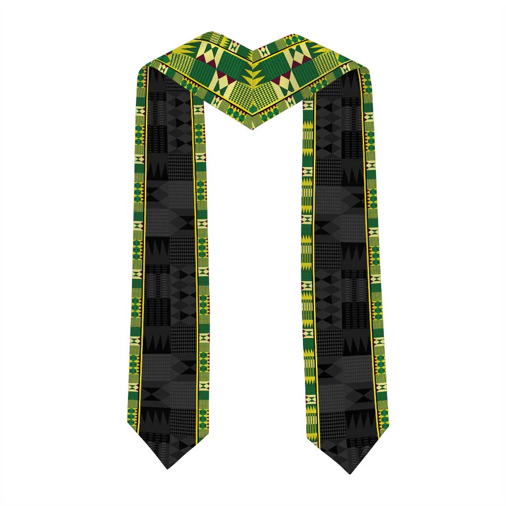 Personalized Kente Pattern Graduation Stole