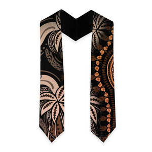 Polynesia Mixed African Dashiki Graduation Stole Afro-pacific Culture - Gold