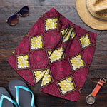 Ruby Gold African Ankara Pattern Shorts for Men