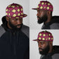 Ruby Gold African Ankara Pattern Snapback Cap