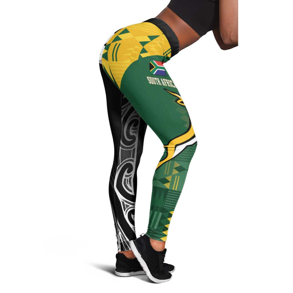 Rugby South Africa New Zealand Greatest Rivals Leggings Tribal Motifs