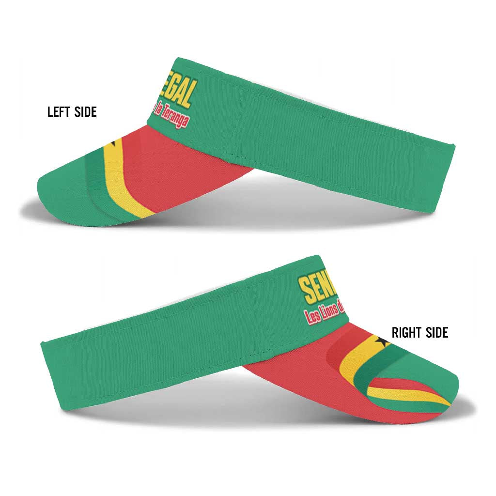 Senegal 2026 Football Sun Visor Cap Go Lions de la Teranga