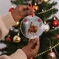 Senegal Christmas Glass Ornament Santa Lion