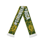 South Africa Indebe Yomhlaba Soccer Scarf Ndebele Art Gold Edition