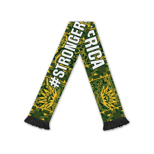 South Africa Indebe Yomhlaba Soccer Scarf Ndebele Art Gold Edition