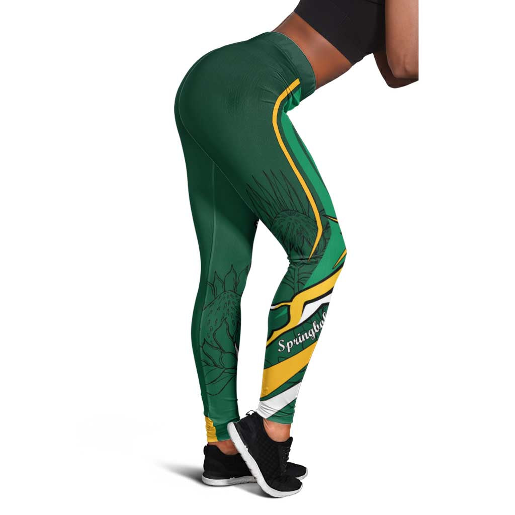 South Africa Rugby Leggings Springboks Go Champions