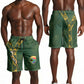 South Africa Rugby Shorts for Men Go Bokke With Protea Pattern