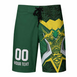 South Africa Springbok Custom Board Shorts Rugby se Grootste Wedywering