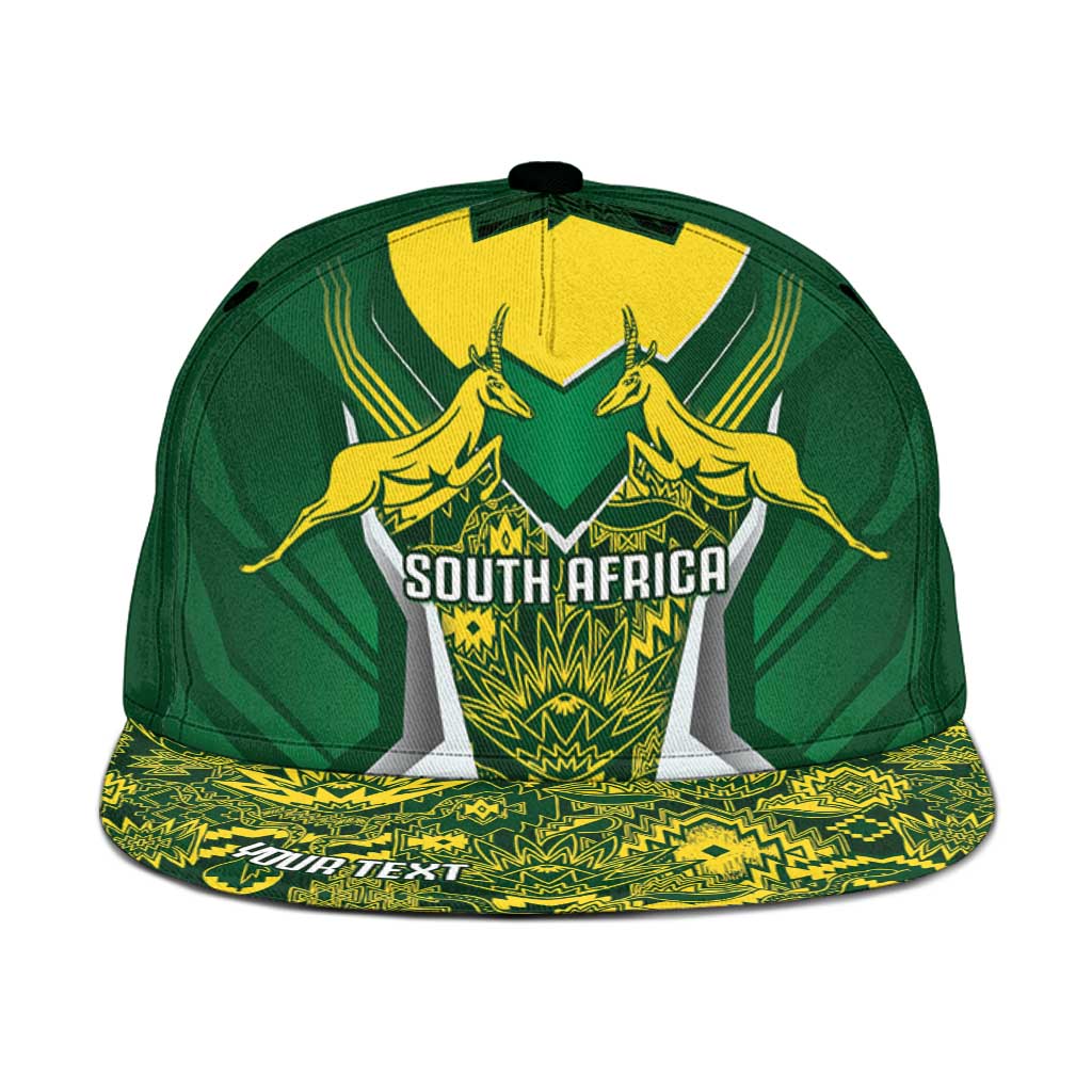 South Africa Springbok Personalized Snapback Cap Rugby se Grootste Wedywering