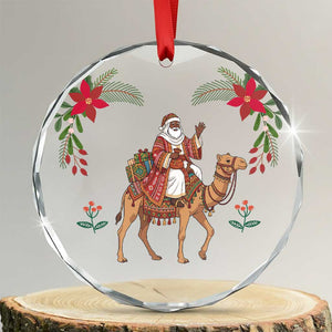 Sudan Christmas Glass Ornament Santa Dromedary Camel