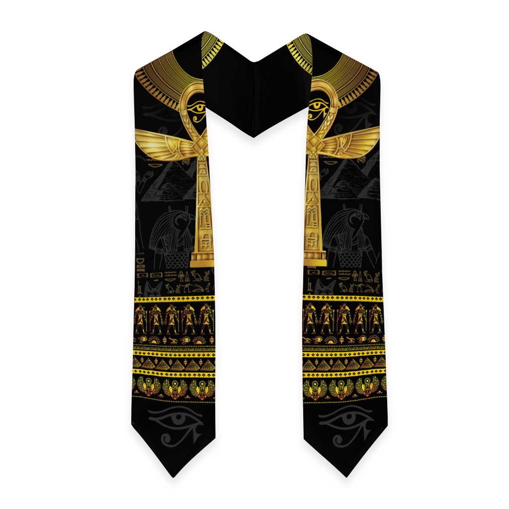 The Ankh Egyptian Hieroglyphs Graduation Stole