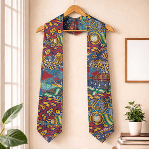 Traditional African Animal Skins Pattern Graduation Stole
