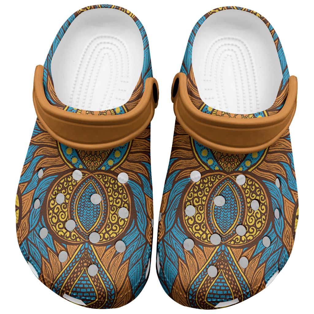 Tribal Earth African Ankara Pattern Clogs Shoes