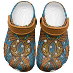 Tribal Earth African Ankara Pattern Clogs Shoes