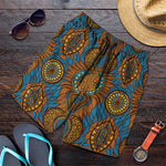 Tribal Earth African Ankara Pattern Shorts for Men