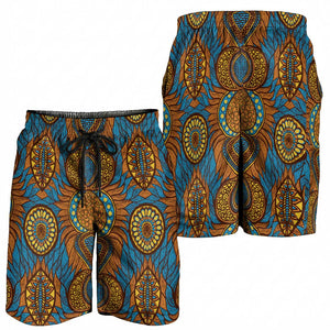 Tribal Earth African Ankara Pattern Shorts for Men