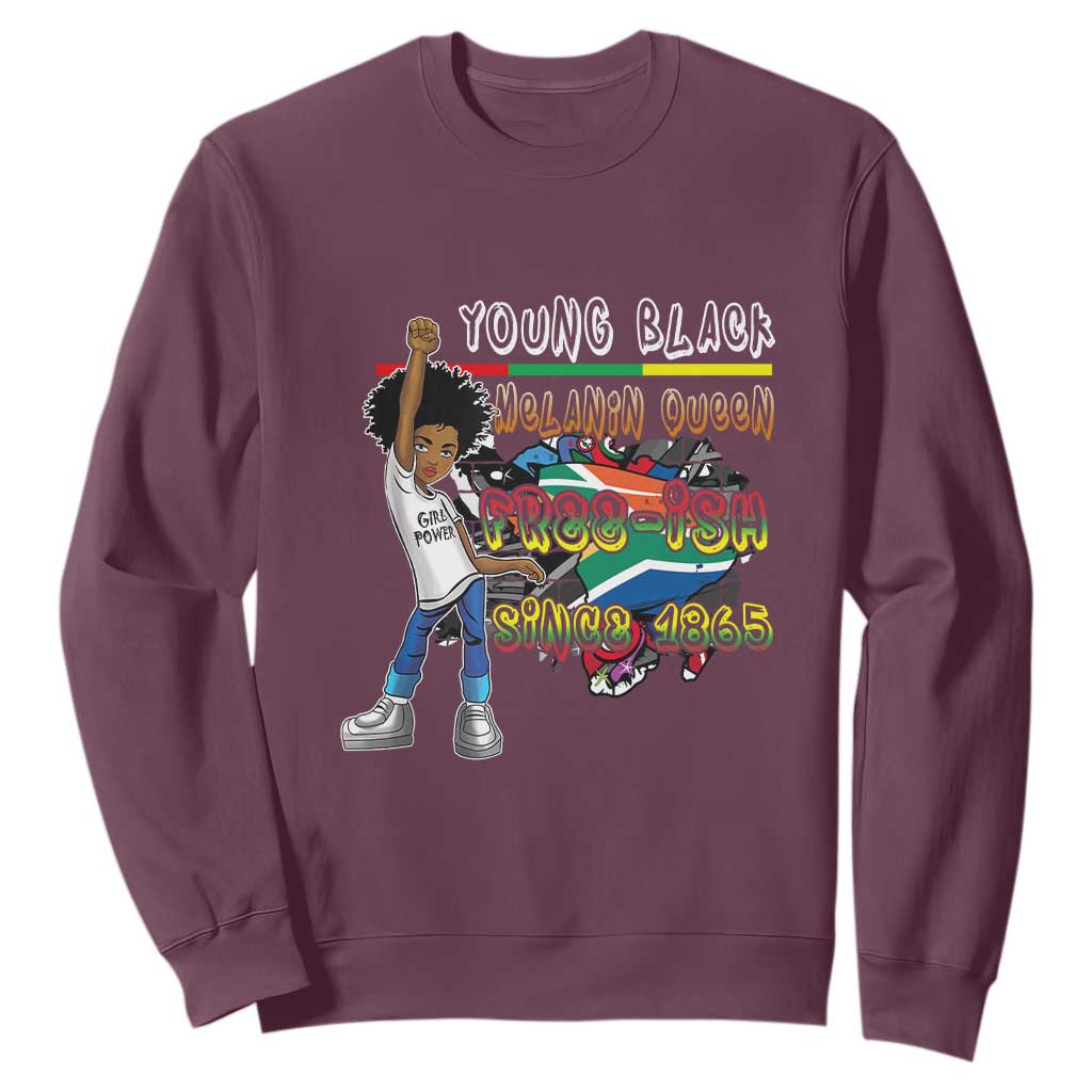 Free Ish Juneteenth Sweatshirt Freedom Day Since 1865