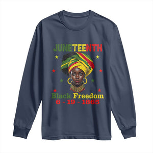 Juneteenth Black Freedom Long Sleeve Shirt Since 1865 For African Women Black Pride
