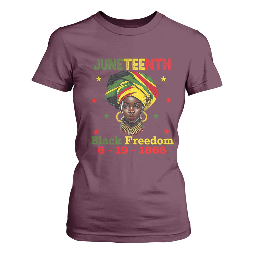 Juneteenth Black Freedom T Shirt For Women Since 1865 For African Women Black Pride