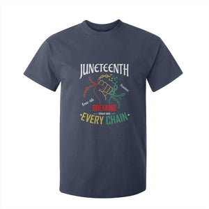 Juneteenth 1865 T Shirt For Kid Breaking Every Chain Freeish Black Freedom