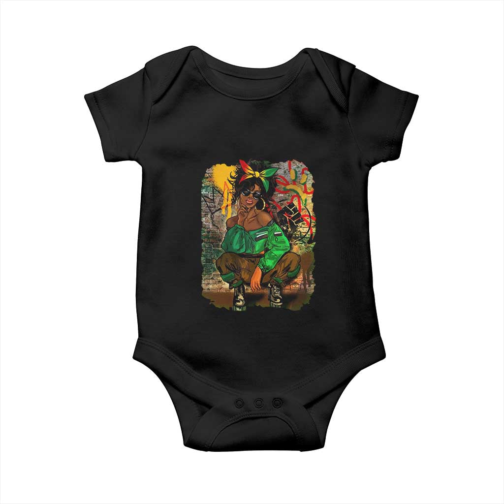 Black Heritage Pride Baby Onesie For Melanin Black Women