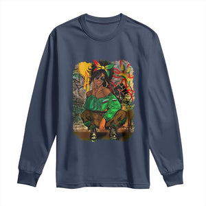 Black Heritage Pride Long Sleeve Shirt For Melanin Black Women