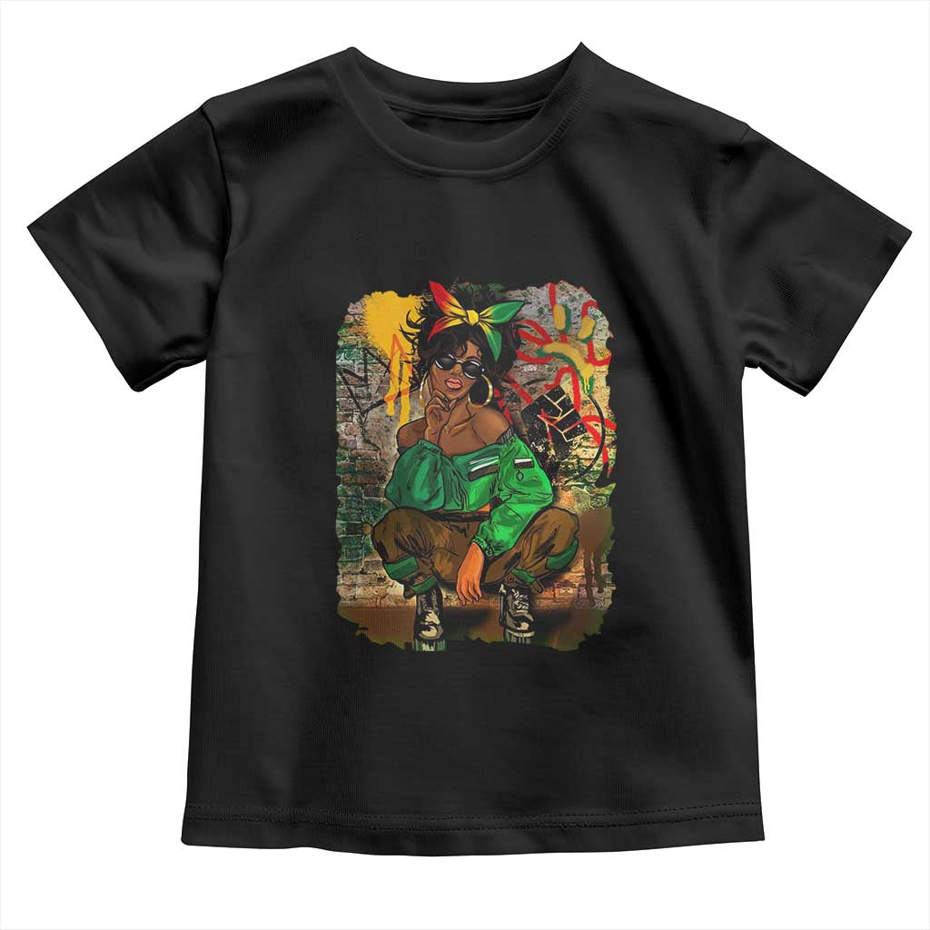 Black Heritage Pride Toddler T Shirt For Melanin Black Women