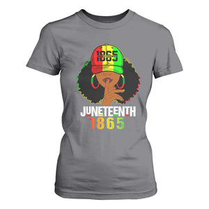 Afro Queen T Shirt For Women Juneteenth 1865