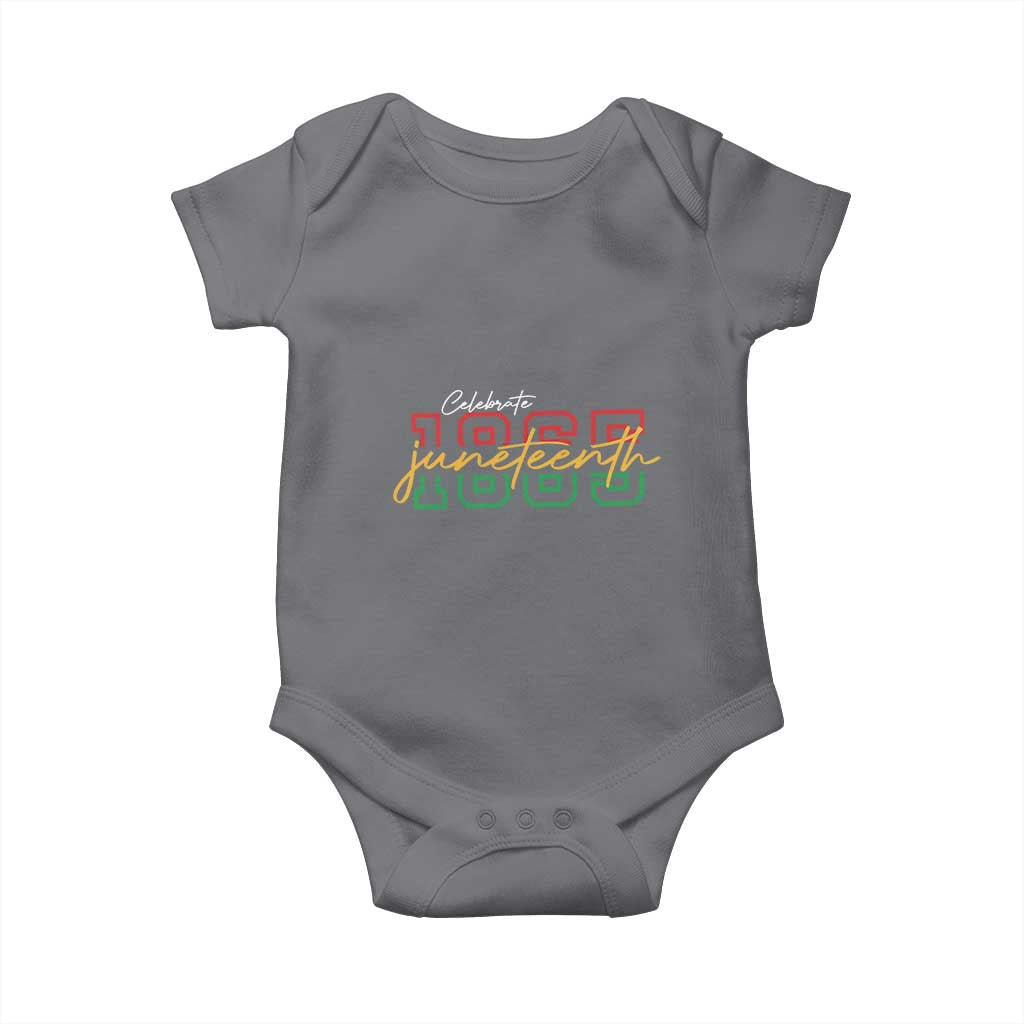 Black History Pride Baby Onesie Celebrate Juneteenth 1865