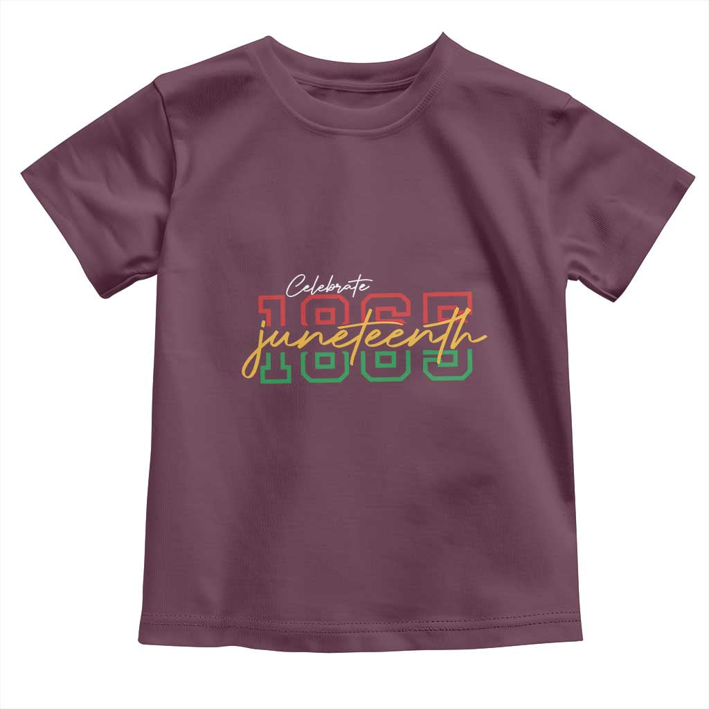 Black History Pride Toddler T Shirt Celebrate Juneteenth 1865