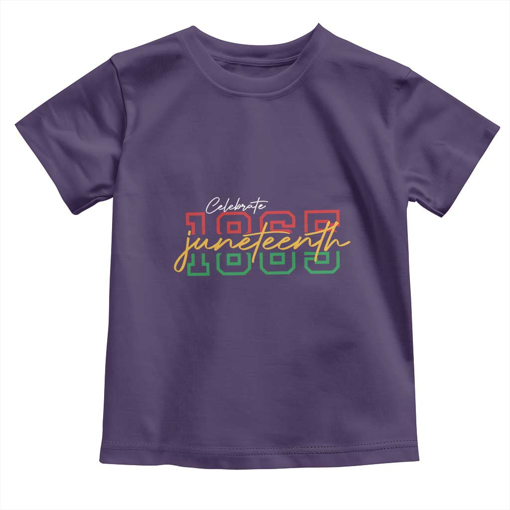 Black History Pride Toddler T Shirt Celebrate Juneteenth 1865