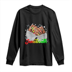 Juneteenth Celebration Long Sleeve Shirt Since 1865 Women Nails Butterflies