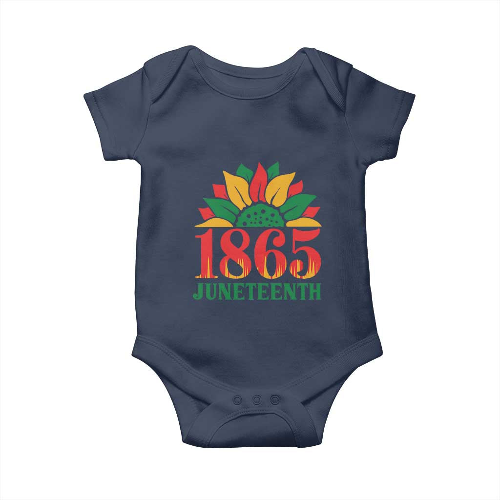 Juneteenth 1865 Sunflower Baby Onesie Celebrate African American Freedom Day