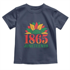 Juneteenth 1865 Sunflower Toddler T Shirt Celebrate African American Freedom Day