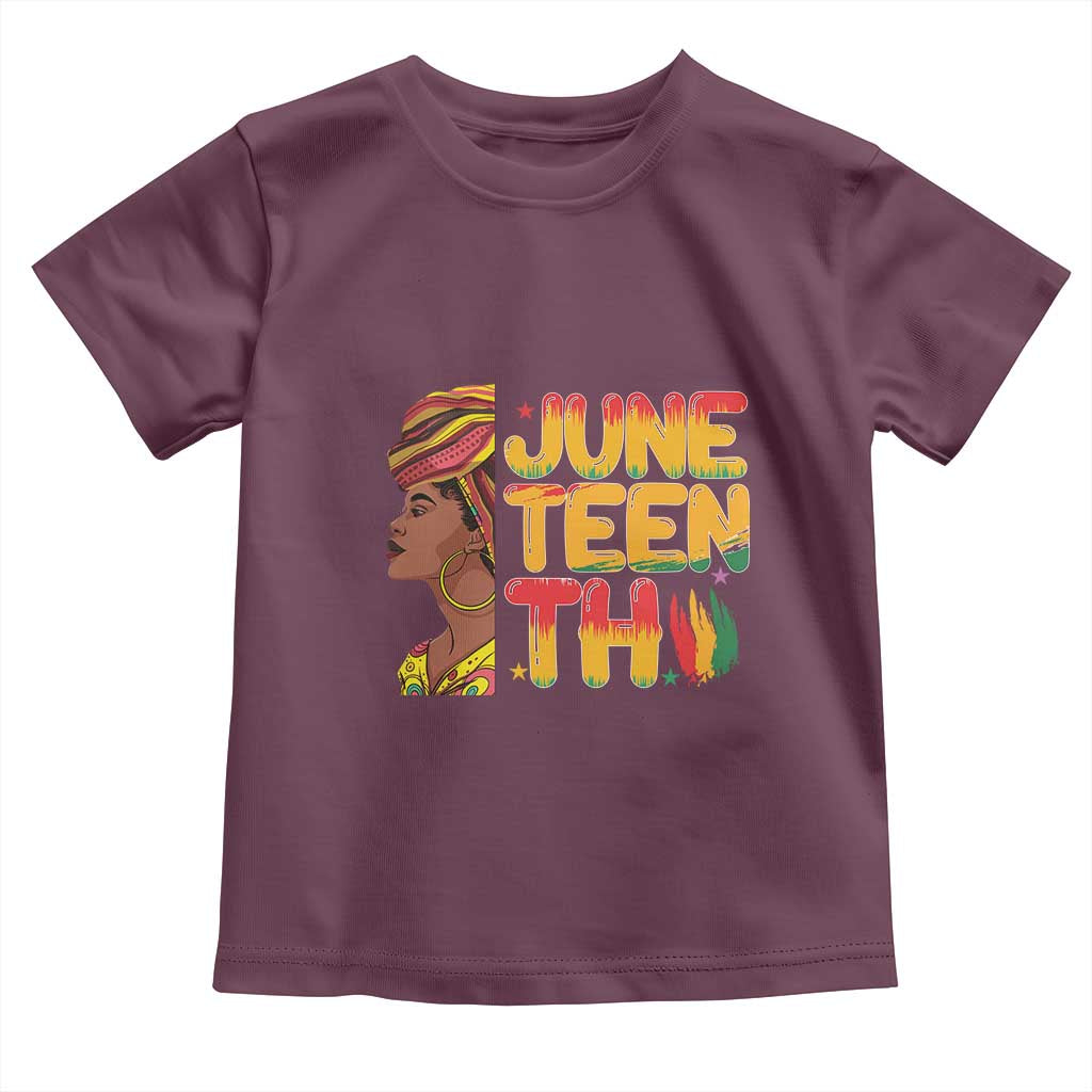 Juneteenth Black Woman Toddler T Shirt Black History African American Ladies