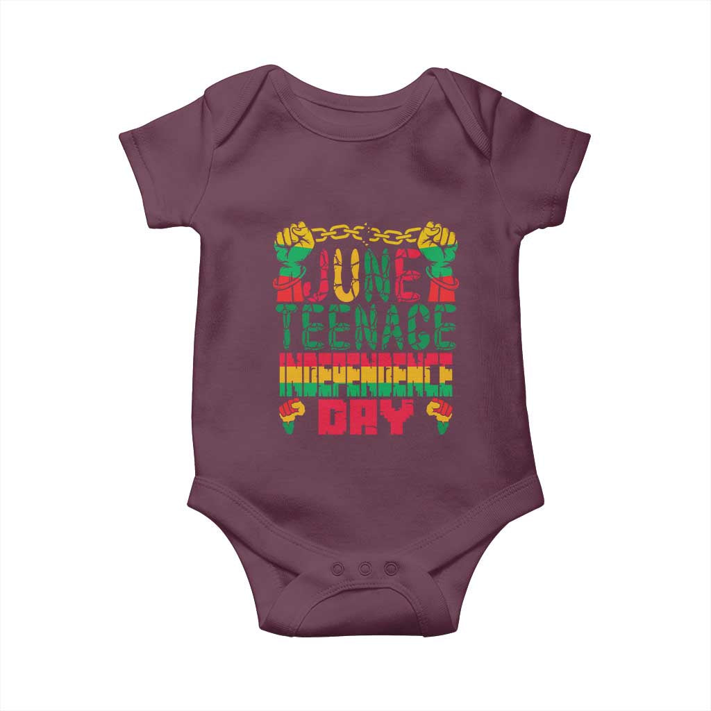 Juneteenth 1865 Independence Day Baby Onesie