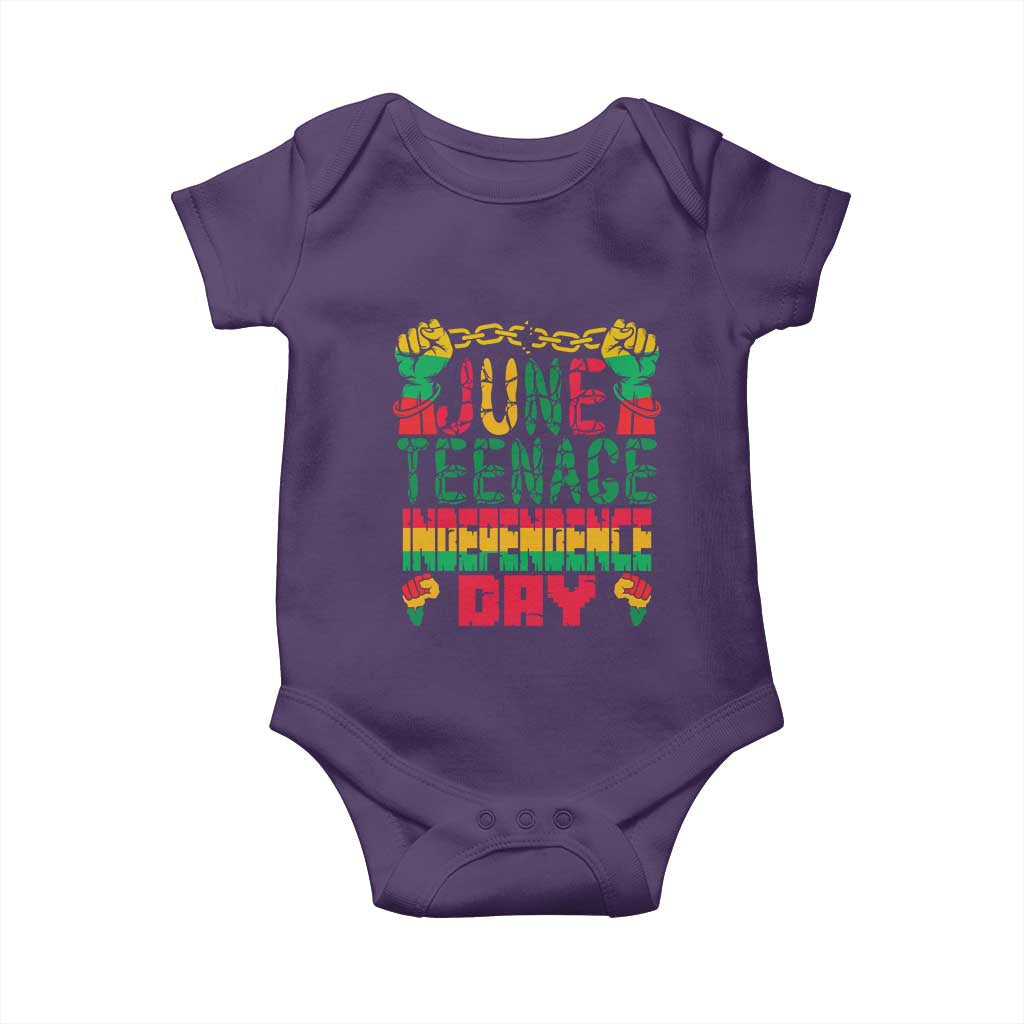 Juneteenth 1865 Independence Day Baby Onesie