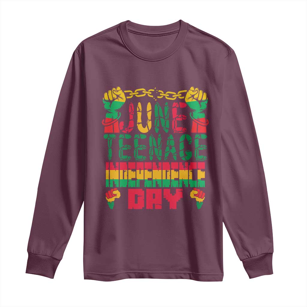 Juneteenth 1865 Independence Day Long Sleeve Shirt