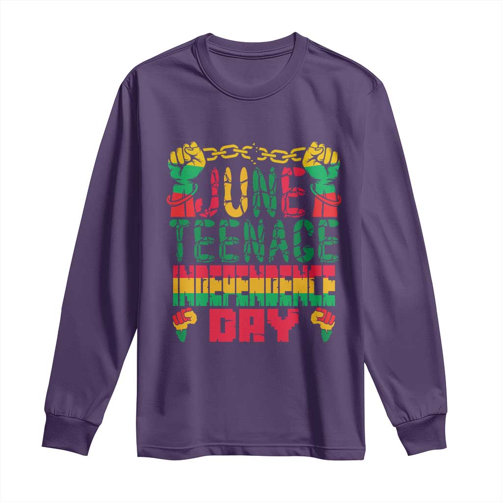 Juneteenth 1865 Independence Day Long Sleeve Shirt