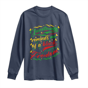 Black History Pride Long Sleeve Shirt Juneteenth Reminds Me Of a Black Freedom