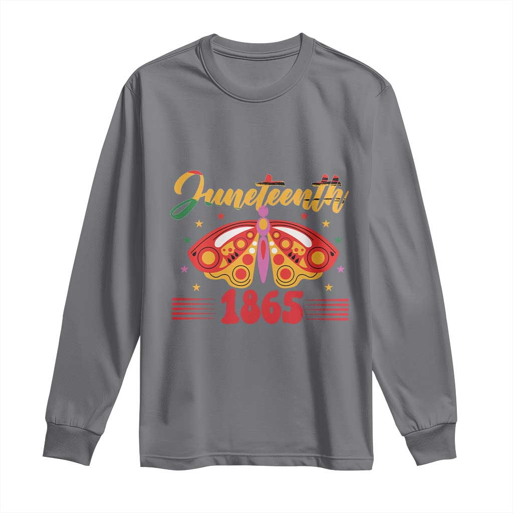 Juneteenth 1865 Butterfly Long Sleeve Shirt